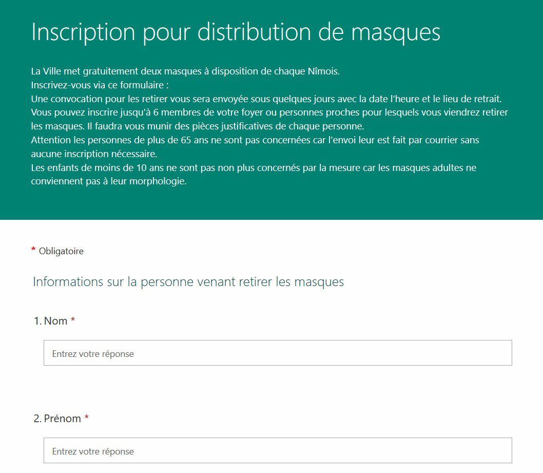 Villeverte, comité quartier, Nîmes, Mairie distribution de masques, Coronavirus, covid 19,