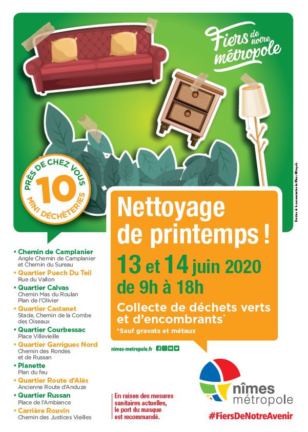 Comité de quartier de Villeverte, nettoyage de printemps à Nîmes