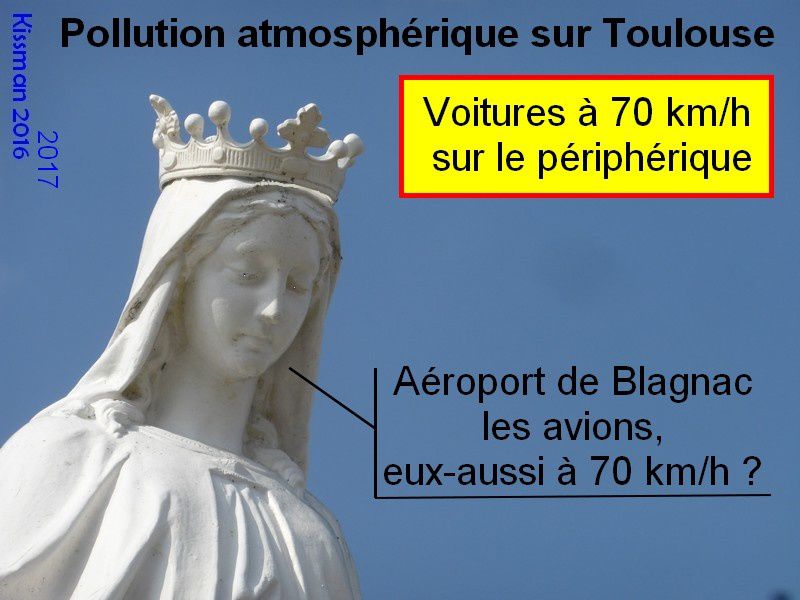 Alerte aux particules fines sur Toulouse. Limitation de vitesse.