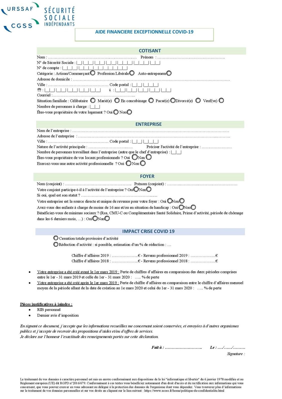 CCI METROPOLITAINE AIX MARSEILLE PROVENCE COVID19 FORMULAIRE SECURITE