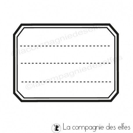 Tampon_La Compagnie des Elfes_Étiquette écolier