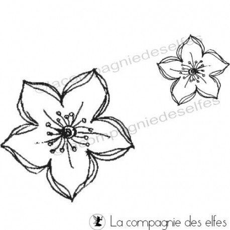 Tampons La Compagnies des Elfes_Fleurs Scarlett