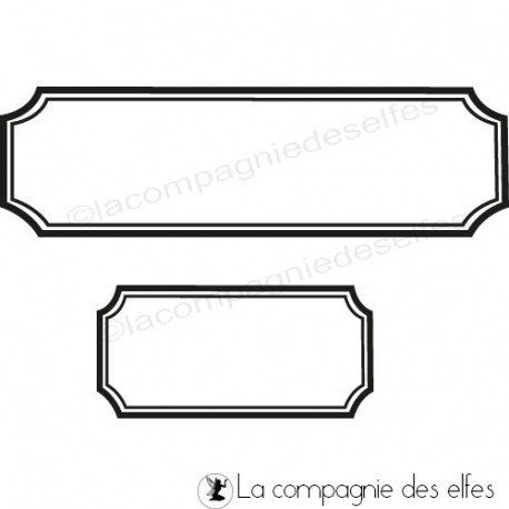 Tampon de La Compagnie des Elfes_Étiquettes scrapbooking