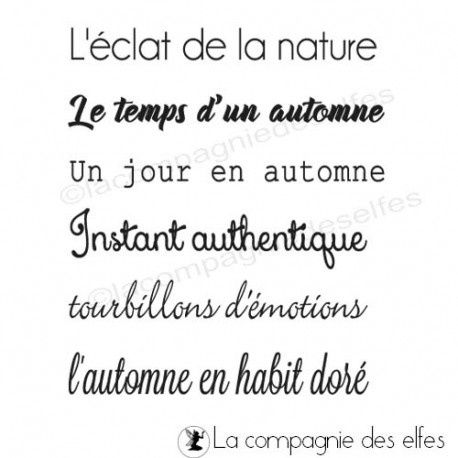 Temps automne_Tampon_La Compagnie des Elfes