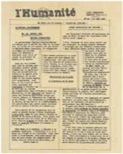 À la une de « l’Humanité » clandestine no 34 du 27 mars 1940 : « Nous sommes poursuivis et arrêtés parce que nous sommes des communistes. On peut prendre tous les décrets de dissolution qu’on voudra, on ne brisera pas notre conscience, notre foi, notre certitude que le communisme doit être demain le mode d’organisation du monde. » Déclaration de Billoux à l’audience du tribunal, le 23 mars.