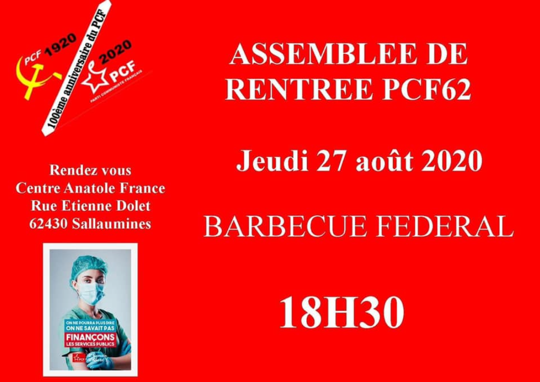 PCF: Assemblée de rentrée PCF 62