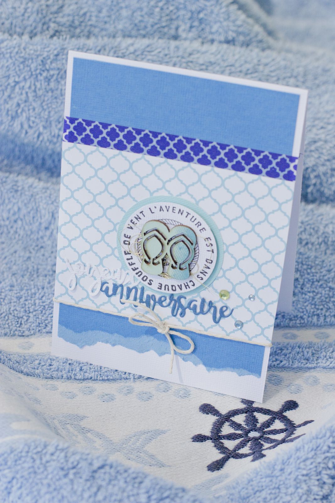 Carte Anniversaire Marine L Atelier D Angele Diy Scrap Et Idees Creatives