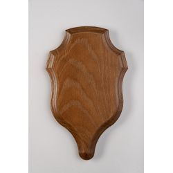 Écusson pour trophée de chasse, massacre version D, fabrication UBM en Côte d'Or
