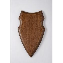Ecusson pour trophée de chasse, massacre version K, fabrication UBM en Côte d'Or