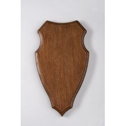 Ecusson pour trophée de chasse, massacre version H, fabrication UBM en Côte d'Or