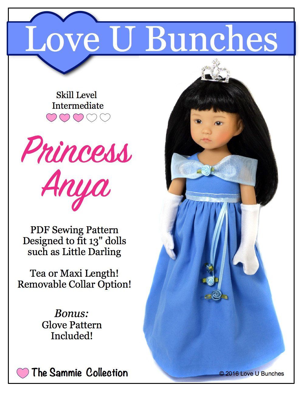 Patron pour robe Corolle 33 cm Love U Bunches