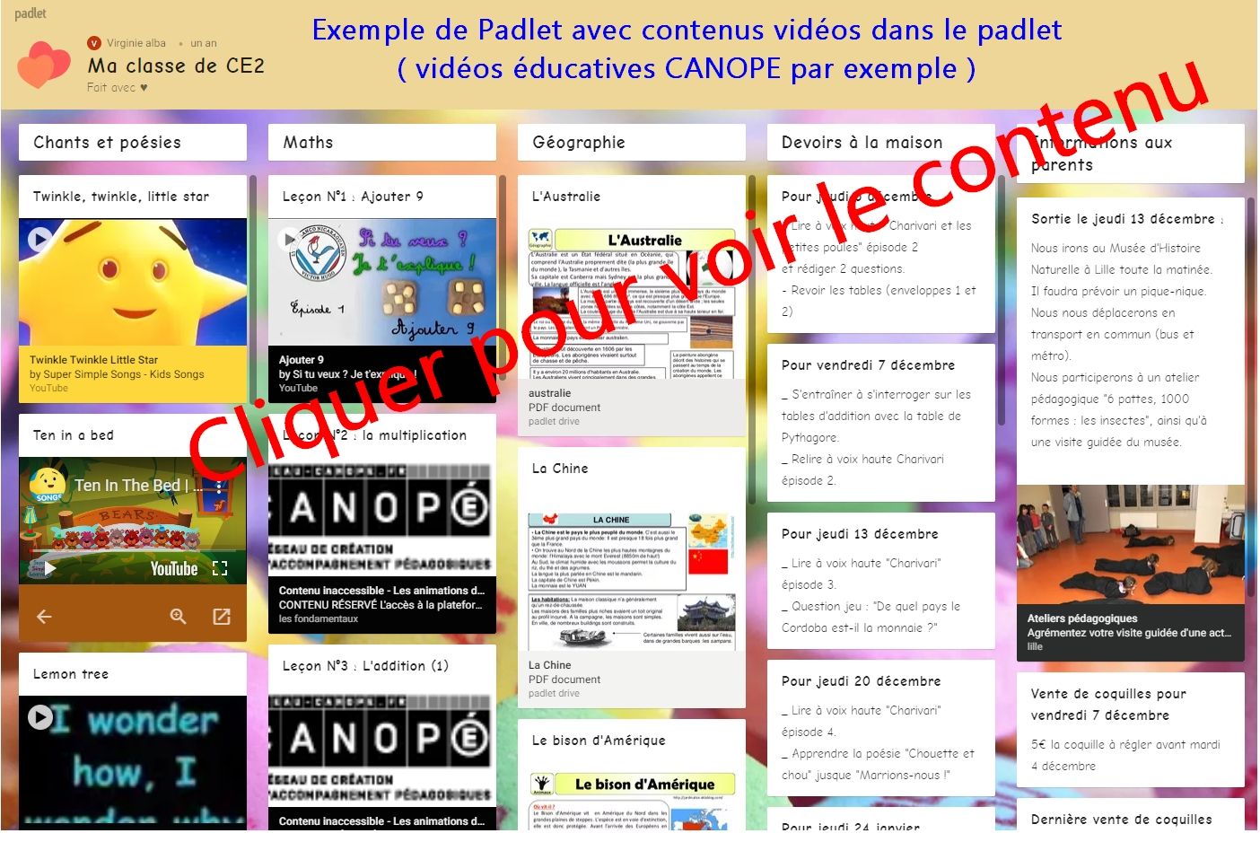 PADLET: COMMENT L’UTILISER AVEC SA CLASSE ? - C.R. Tuic 47
