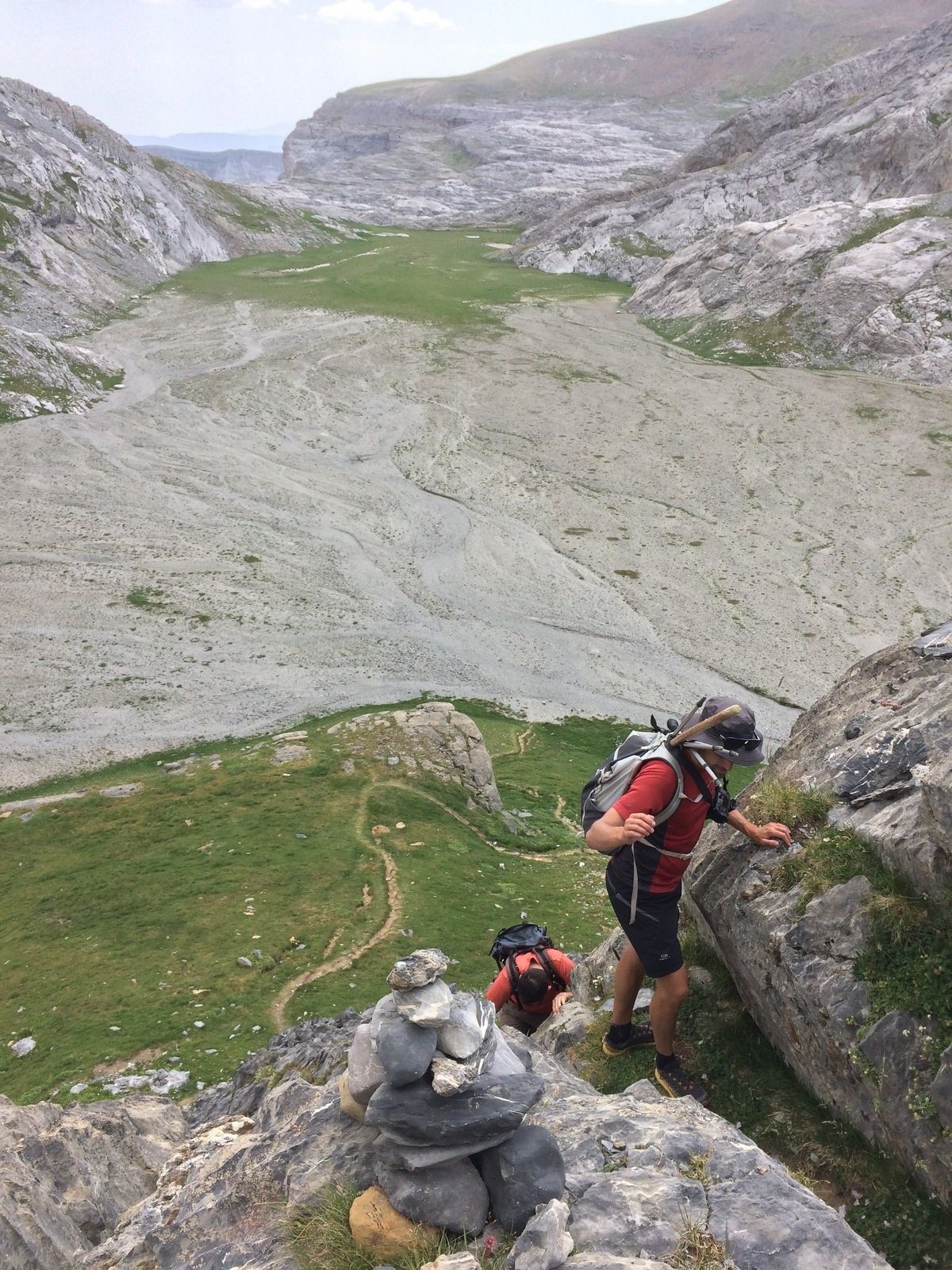 Les vires de la Escuzana et des Fleurs