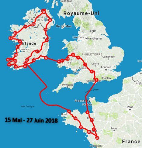 Irlande à vélo du 15 mai au 27 Juin 2018 - Blog de gatebourse Les Herbiers  (France) - Voyages à vélo