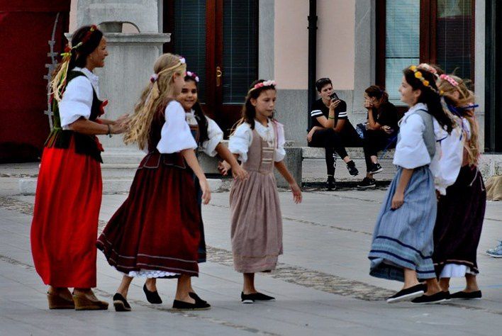 Palmanova 02-09-2017: &quot;Danze in costume in piazza&quot;.