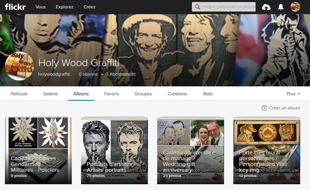 Visitez la galerie de Portrait d'Holy Wood Graffiti