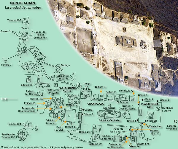 Site de Monte Alban : Tombes