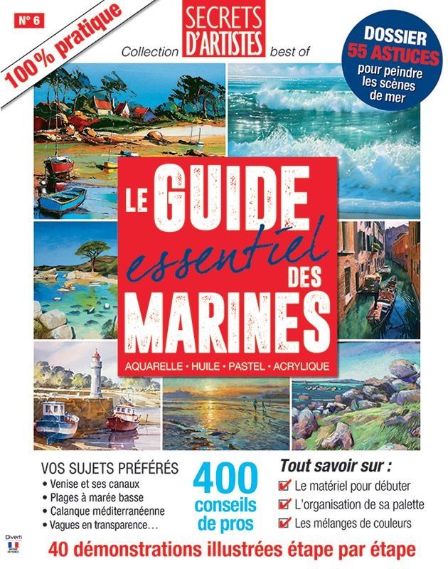 Collection secrets d'artistes Le guide essentiel des Marines Diverti Store couverture Huile Henri Le Goff Couverture