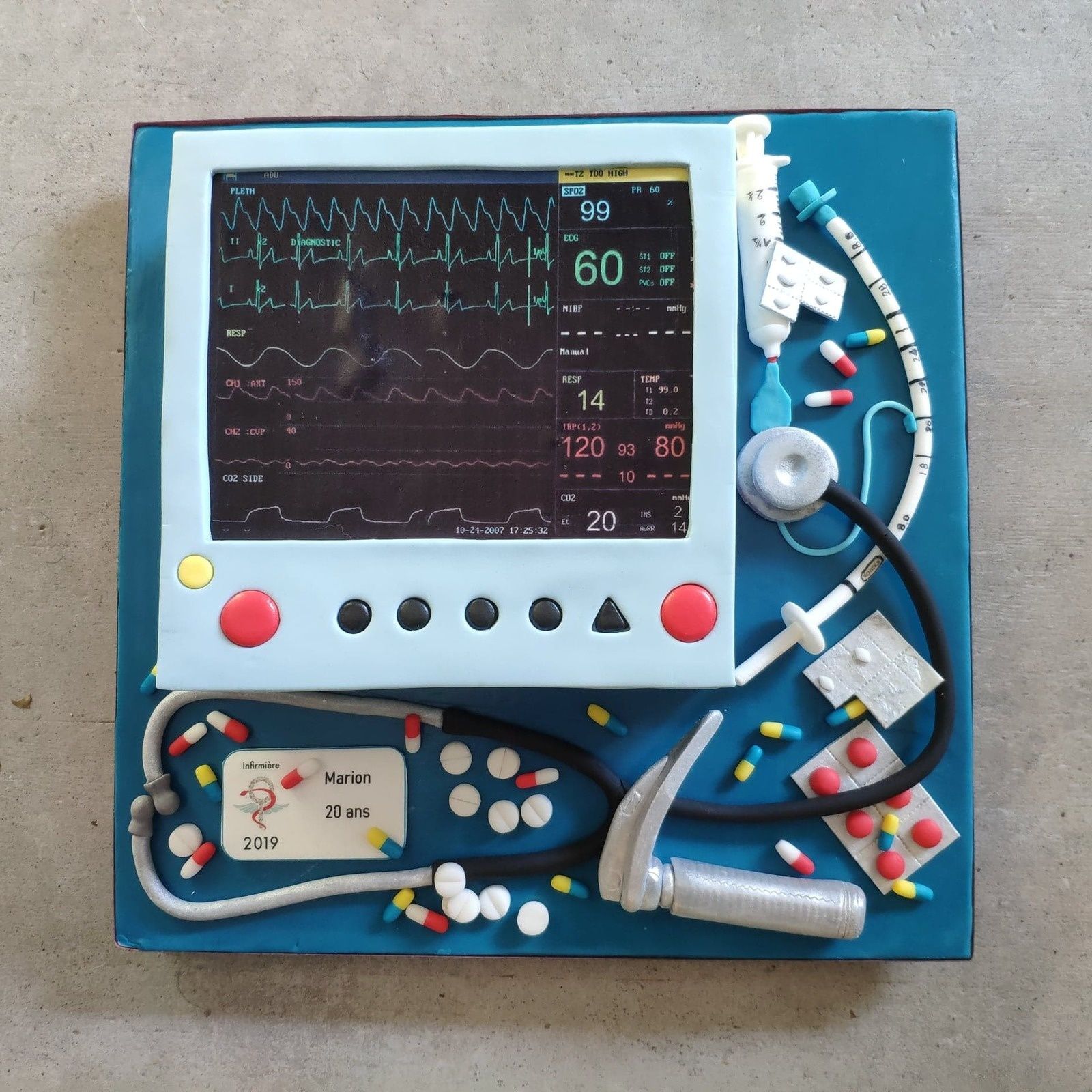 Gateau Eleve Infirmiere En Reanimation Nurse Cake cook Gateau Eleve Infirmiere En Reanimation Nurse Cake cook