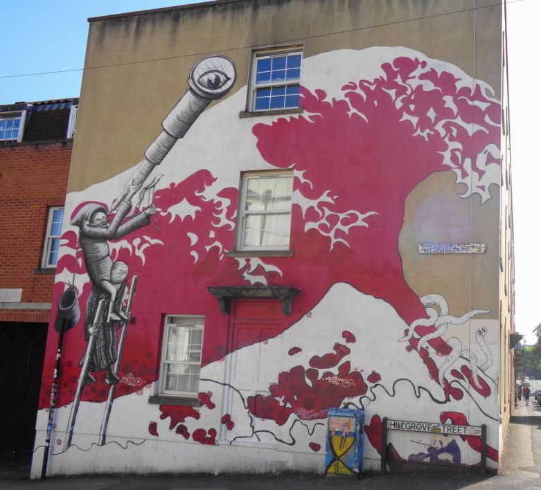 Bristol - Stokes Croft, fresques et graffiti