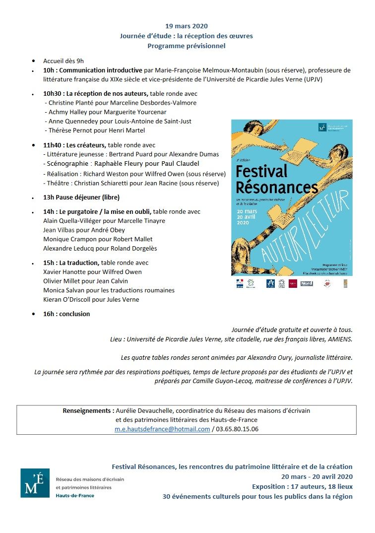 REPORTÉ : Festival Résonances : Auteur / Lecteur