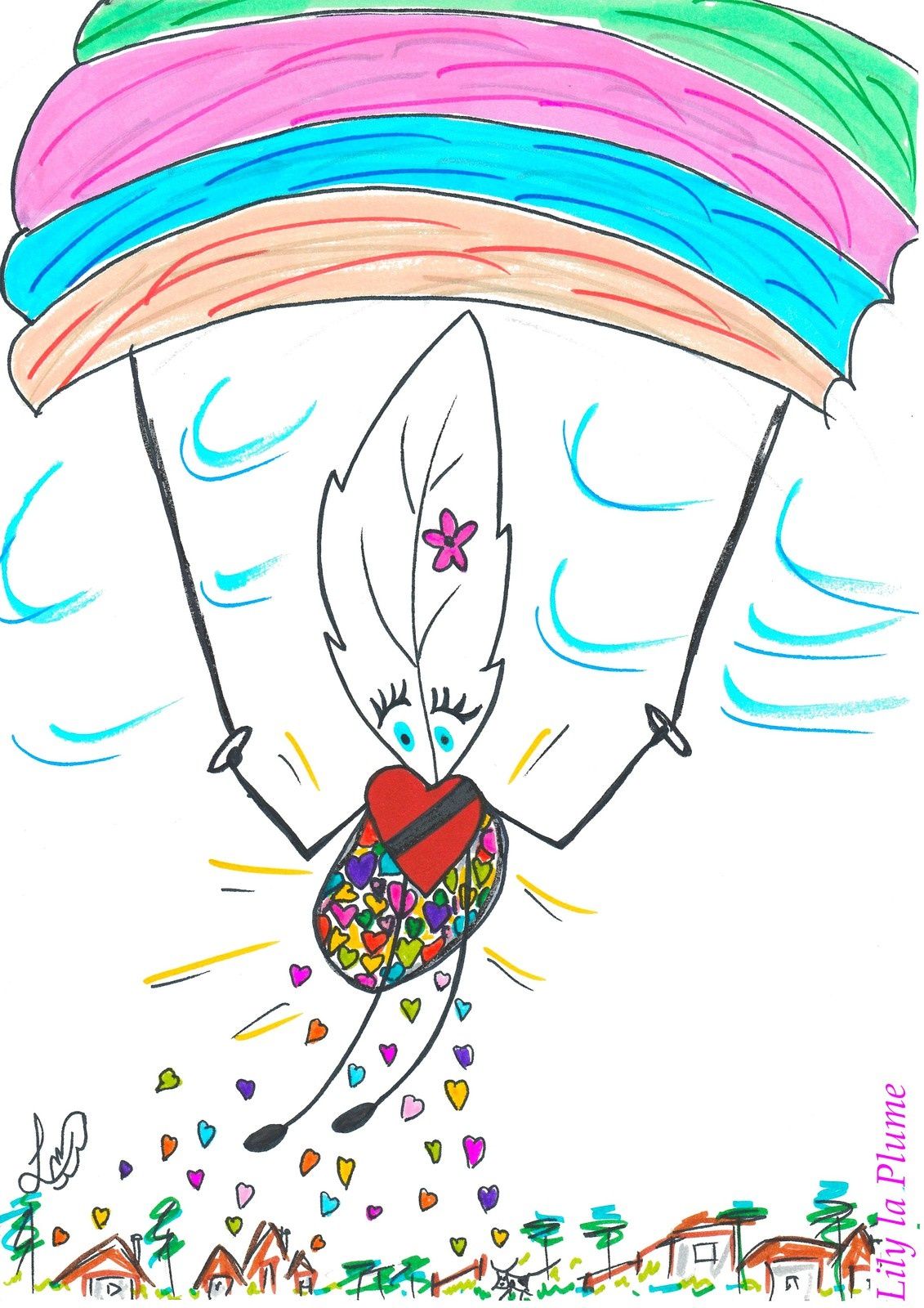 Le Parapente vu par Lily la Plume
