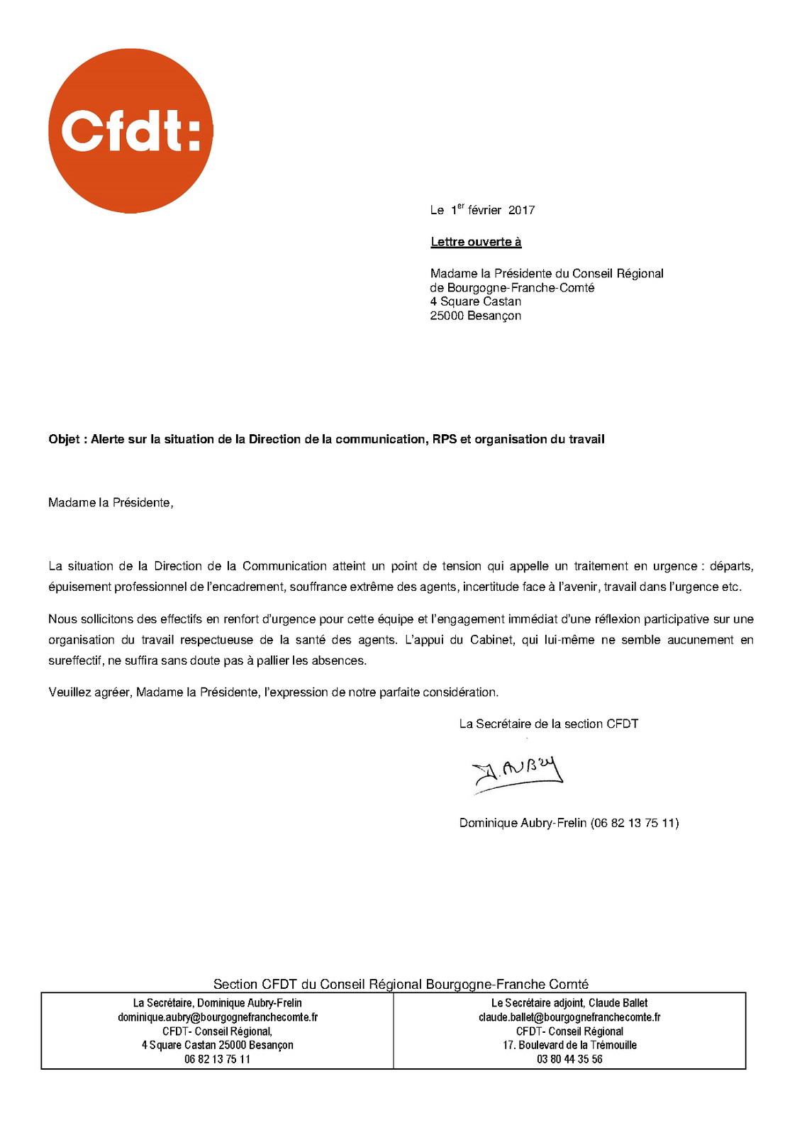 Alerte Direction Communication