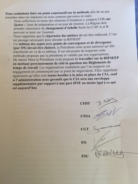 Dialogue social du 5 juillet 2017 :