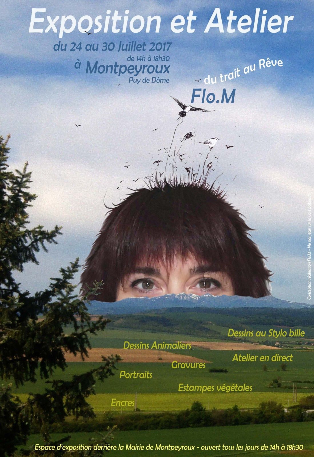 #exposition #gravure #dessin #stylobille #FloM #montpeyroux #puydedôme #auvergne