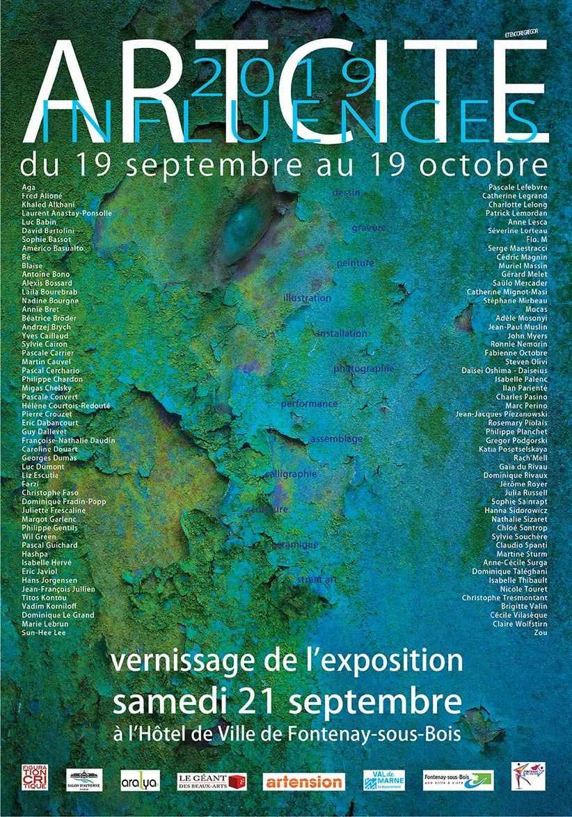 Exposition Fontenaysousbois Artcité 2019 Art Dessin Gravure artiste FloM