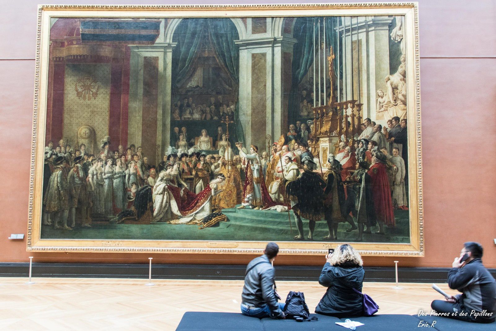 Le sacre ou le couronnement de Napoléon 1er - Jacques-Louis David - 1806 / 1807 - 9.79 x 6.21 m - Dans ce tableau commandé par Napoléon 1er, David met en scène le caractère fastueux du Sacre et son message politique et symbolique. 