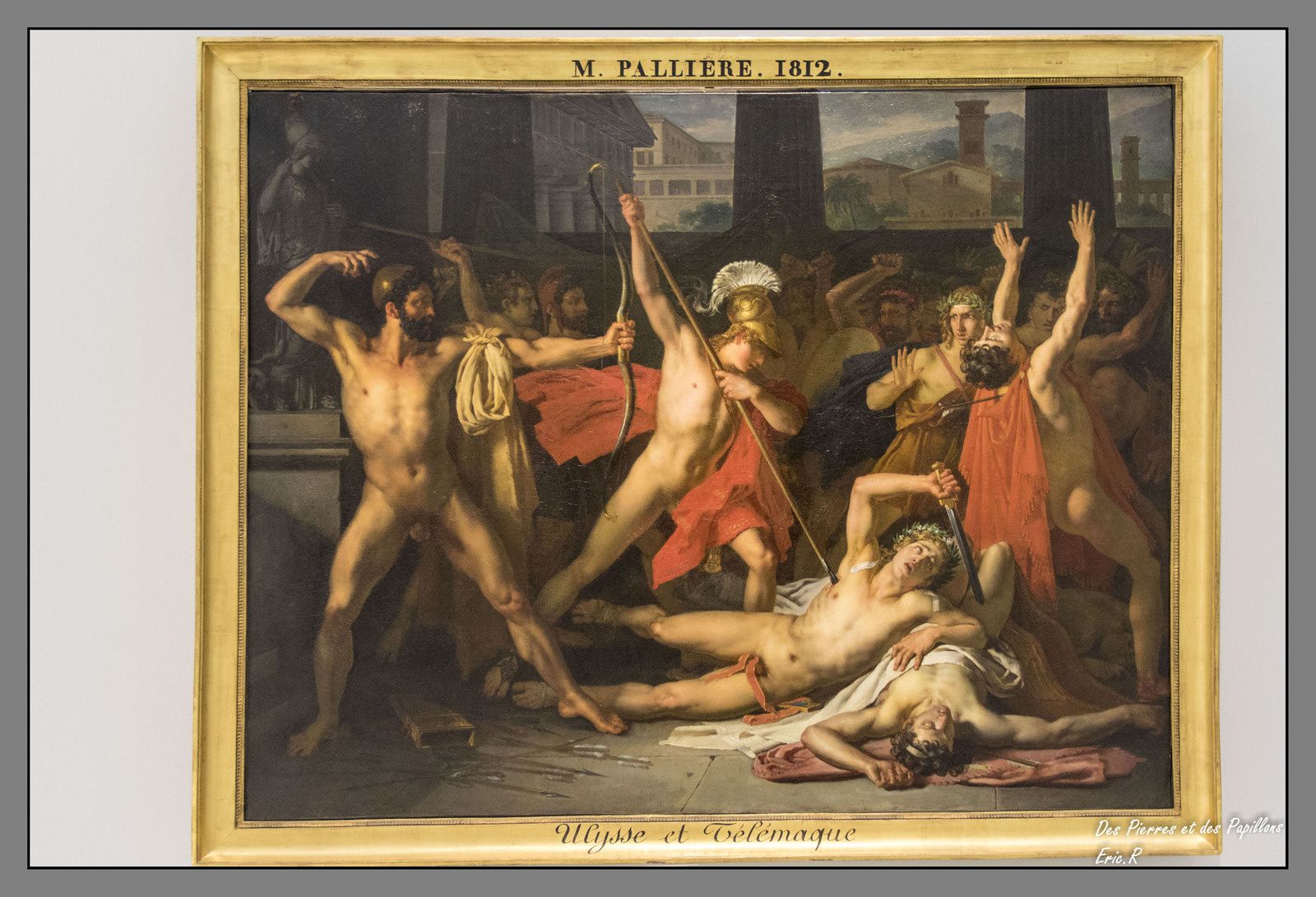 Ulysse et Télémaque massacrant les prétendants de Pénélope.