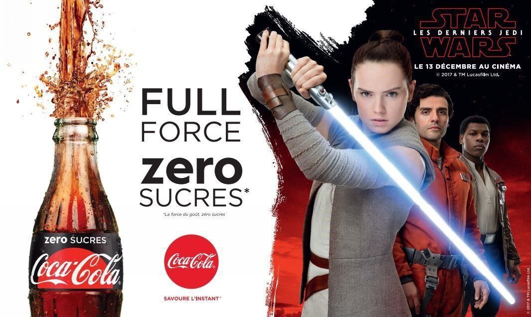 Collection de Bouteilles Collectors Star Wars : The Last Jedi De Coca-Cola