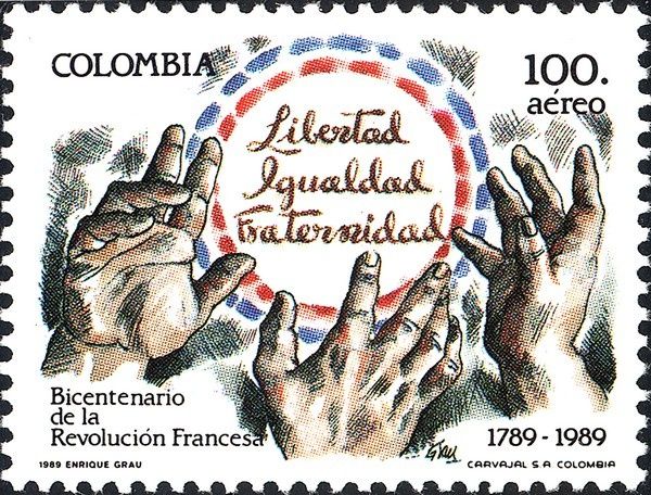 Bicentenaire de la Révolution française : collection thématique. Colombie