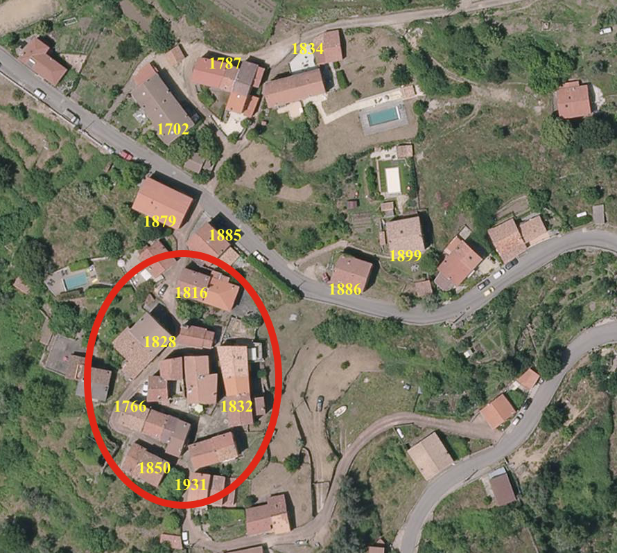 Les maisons poggiolaises: 6 - Le bas du village