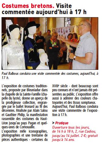 Expo costumes : presse