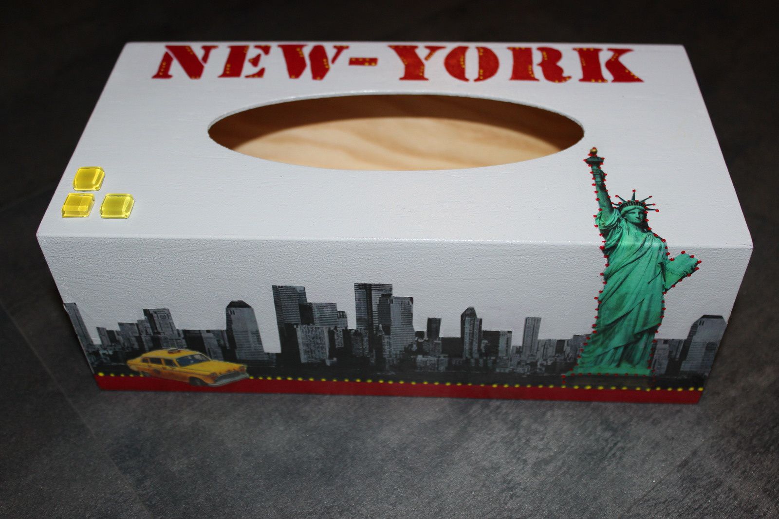 Boîte à mouchoirs New York - nanoucrea34