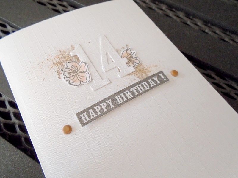 Carte D Anniversaire 14 Ans Le Scrap Clean Et Simple De Oum Oumeyma