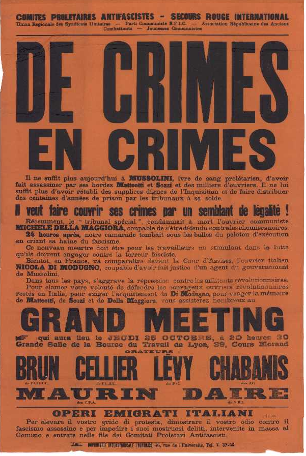 Libertés syndicales, Bourses du travail, Unions locales