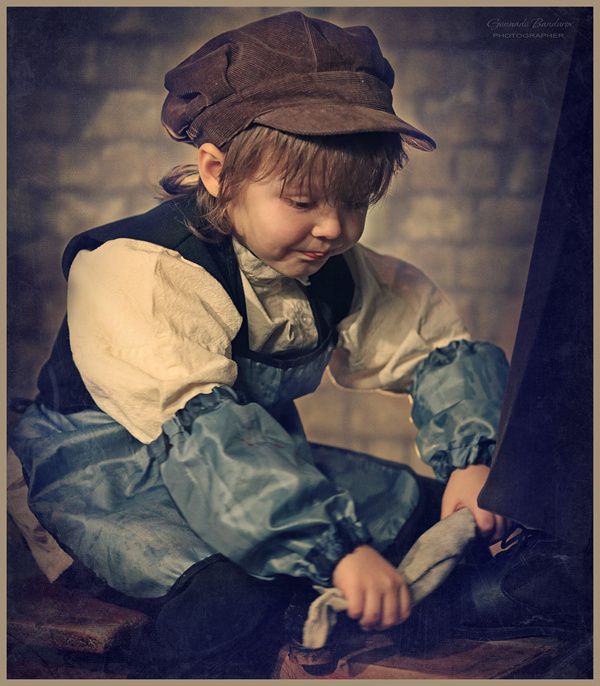 Le petit cireur de chaussures