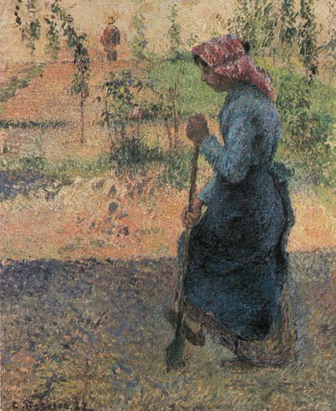 Etude de paysanne en plein air (paysanne bêchant)https://commons.wikimedia.org/wiki/File:Camille_Pissarro_-_Etude_de_paysanne_en_plein_air_(paysane_b%C3%AAchant)_-_1882.jpg