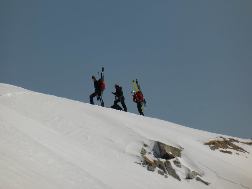 Ski de randonnée : Aiguille d'Argentière couloir en Y - 3901 m
