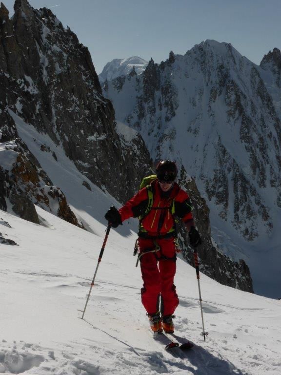 Ski de randonnée : col d'Argentière : 3552 m