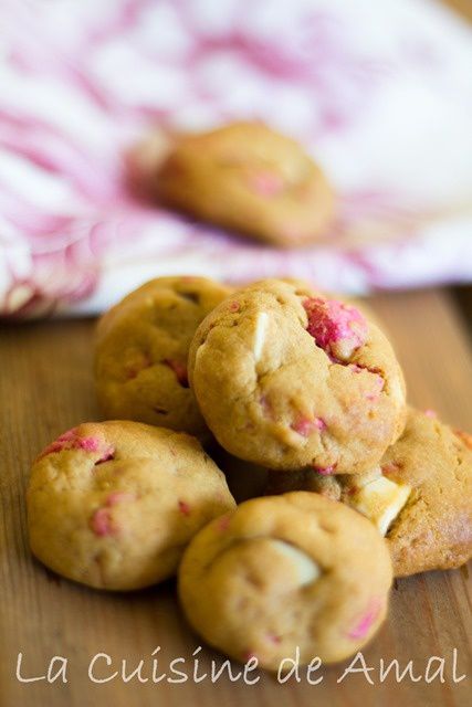 Cookies aux Chocolats Blancs et Pralines roses