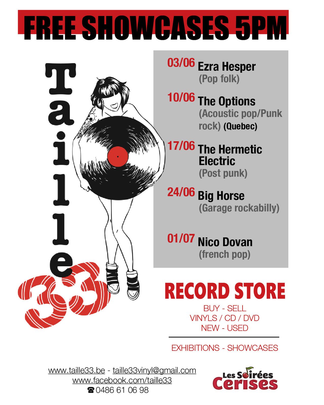 10 Showcases Taille 33 record store