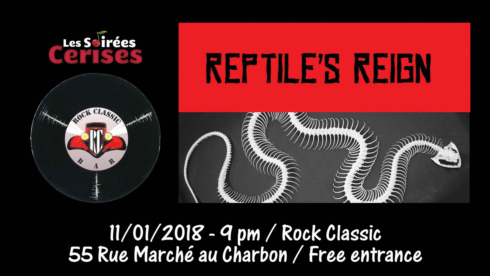 ▶ Reptile's reign au Rock Classic - 11/01/2018 - 20h30 - Entrée gratuite !