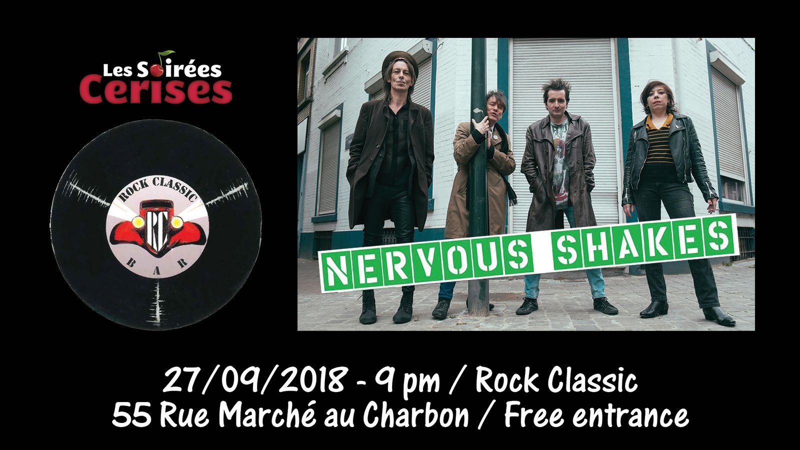 ▶ Nervous Shakes @ Rock Classic - 27/09/2018 - 21h00 - Entrée gratuite !