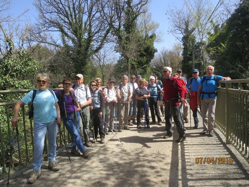 Sillans la Cascade - circuit 2 des petites jambes - 7 avril 2016