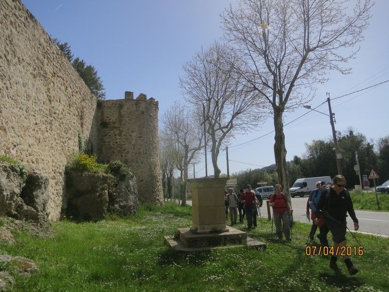 Sillans la Cascade - circuit 2 des petites jambes - 7 avril 2016