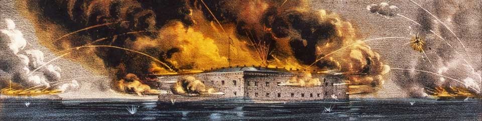 L'attaque du fort Sumter 12 et 13 avril 1861 - les uniformes de la guerre de Sécession